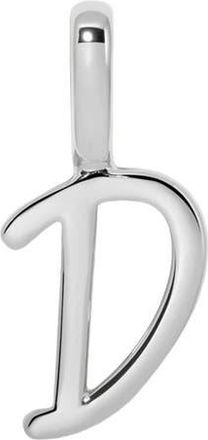 Made by Mary Script Initial Charm Silver in Silver Initial D at Nordstrom