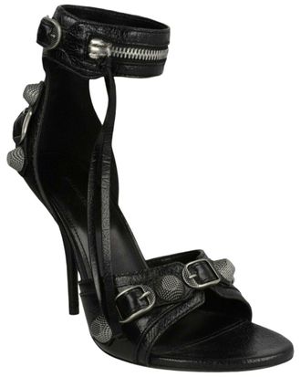 Balenciaga Cagole Leather Sandal