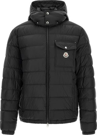 Moncler Black Quilted Hood Jacket