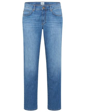Brax Brax denim effen blauw normale fit