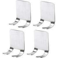 OEM Ganchos De Acero Inoxidable Para Maquinillas De Afeitar, Ganchos Multifuncionales, Aptos Para Ba&ntilde;os, Dormitorios Y Cocinas, Juego De 4. - Crezuo