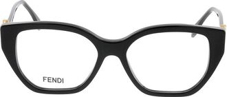 Fendi Stijlvolle zonnebril met uniek design - unisex - Brillen - Zwart - ONE Size - Accessoires