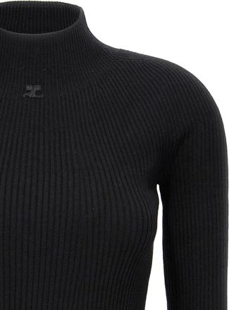 Courr&egrave;ges Cotton Short Womens Dress