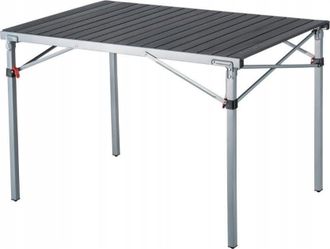KingCamp Kingcamp Mesa Plegable De Aluminio Plateado 107x70 Cm