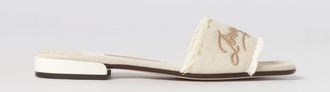 Jimmy Choo London Sandalo Joa Jimmy Choo in canvas con logo ricamato