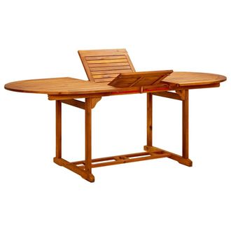 vidaXL Mesa De Jard&iacute;n Madera Maciza De Acacia 200x100x75 Cm Vidaxl