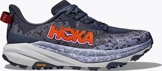 Hoka One One Womens Speedgoat 6 Trial Running Shoes In Nautical Dusk / Sea Ice