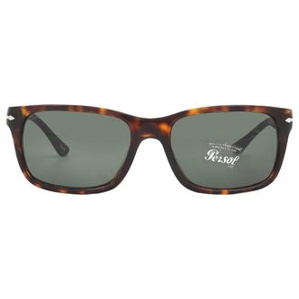 Persol Green Rectangular Mens Sunglasses PO3048S 24/31 58