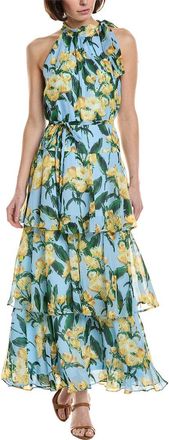 Julia Jordan Printed Chiffon Maxi Dress