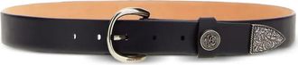 Roberto Cavalli Cintura in pelle con fibbia - Nero