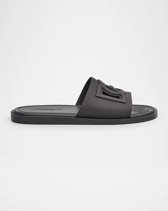 Dolce & Gabbana Men & apos;s Rubber Beachwear Pool Slides