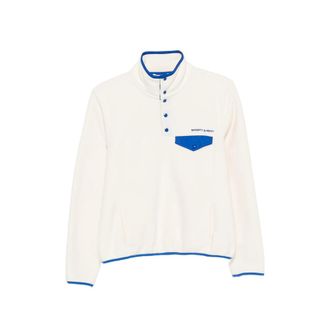 Sporty & Rich Contrast-trim Fleece Sweatshirt