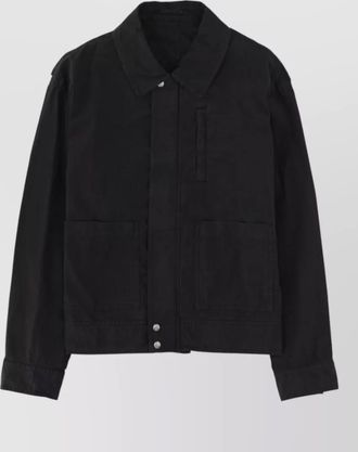 Dries Van Noten collared jacket featuring practical front pockets