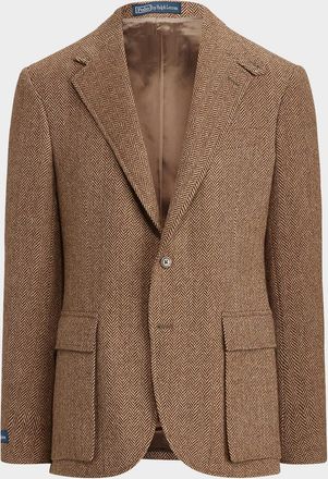 Polo Ralph Lauren Unisex Wool Herringbone Single-Breasted Sport Coat
