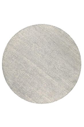 Wecon Home Alfombra redonda crudo y tonos azules tufting a mano 200 rd