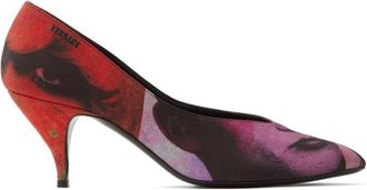 Versace Multicolor Printed Pumps