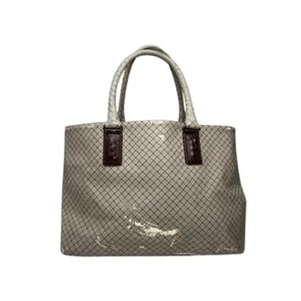 Bottega Veneta Pre-owned Tote Bags, female, Gray, Size: ONE SIZE Pre-owned Tote Bag