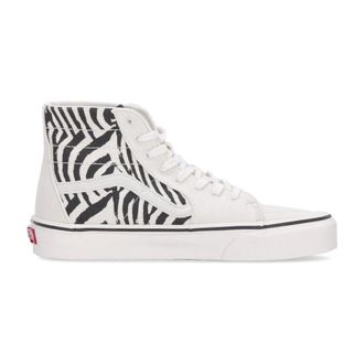 Vans Zebra High-Top Sneaker Lace-Up - male - Vans - Sneakers - White - 8 1/2 UK - Shoes