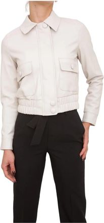 Kocca Beige Licht Jas - Dames - Zomerjassen - Beige - S - Polyester - Jassen