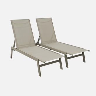 Sweeek Tumbona De Acero Multi Posiciones, Set De 2