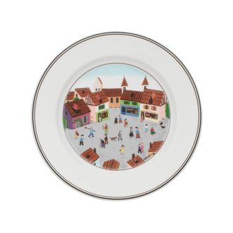 Villeroy & Boch Design Naif Dinner Plate: Old Village Square