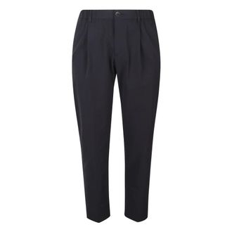 Herno Chinos, male, Blue, Size: M Seer-crease Trousers