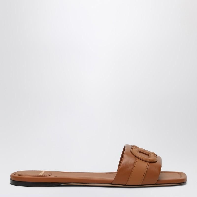 サンダル・ミュール FERRAGAMO Abibi thong sandals in smooth leather Mini bow flip flop - Women | Ferragamo