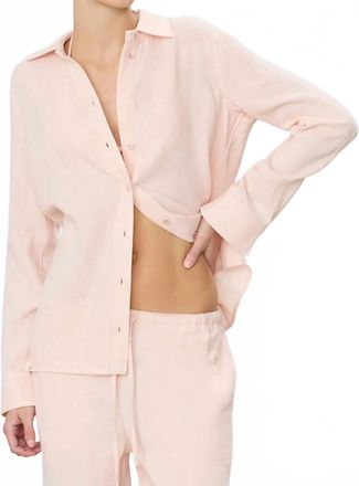 &Eacute;terne Constance Gauze Shirt In Dusty Pink