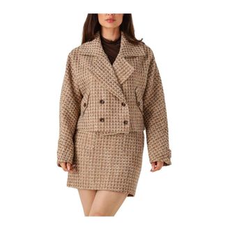 Notre-V Om-Gauri Jacket - Dames - Jassen - Beige - Maat: XL Katoen