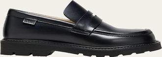 Loewe Blaze Leather Penny Loafers