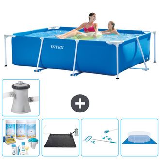 Intex Piscina Con Estructura Rectangular - 220x150x60 Cm - 7-piezas S20814