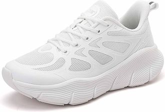 Generic Unisex Wide Barefoot Shoes Trail Running Sneakers Fashion Platform Leather Comforble Walking Chunky Colorful Lifestyle Air Cushion Arch Support Workou