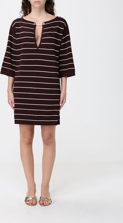 Elisabetta Franchi Abito mini in misto viscosa a righe
