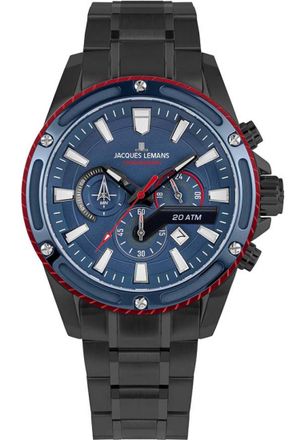 Jacques Lemans 1-2141G Mens Liverpool Watch - Black - One Size