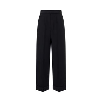Max Mara Wide Trousers, female, Blue, Size: XS Rugiada Trousers