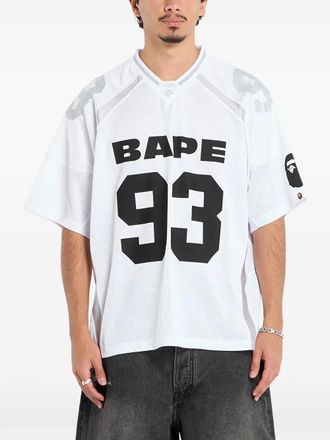 A Bathing Ape logo-print relaxed-fit T-shirt - White