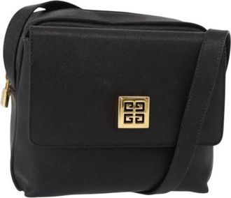 Givenchy Pre-owned Cross Body Bags, female, Black, Size: ONE SIZE Pre-owned Leather Shoulder Bag