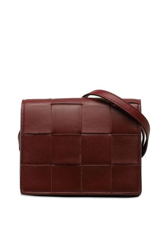 Bottega Veneta Borsa a tracolla Maxi Intrecciato Mini Cassette 2000-2023 - Rosso