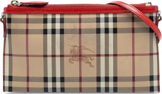 Burberry Pre-owned Burberry Haymarket Check Coated Canvas Peyton Crossbody Ladies CNOONHOUDON