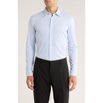 BOSS Roan Kent Button-Up Shirt in Light/Pastel Blue at Nordstrom Rack, Size Xx-Large