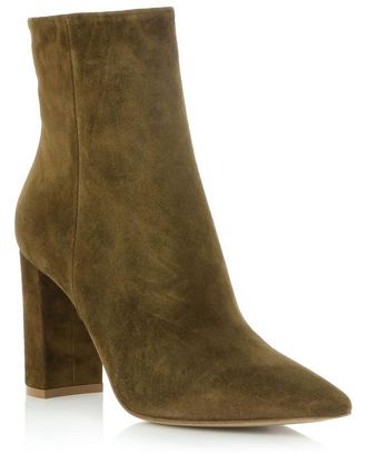 Gianvito Rossi Stiefeletten aus Wildleder mit Blockabsatz Piper 85