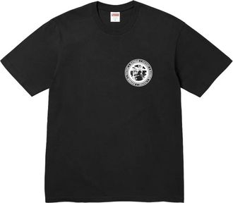 SUPREME Devotion T-shirt met rond logo - Zwart