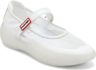 Hunter Mire Mary Jane Sneaker in White at Nordstrom, Size 10