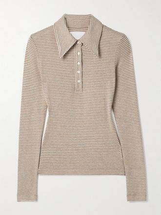 Citizens Of Humanity Polo In Jersey A Righe Shara - Neutri