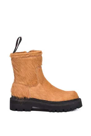 Camperlab Lab Fur Ankle Boot - Brown