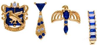 Girls Crew x Harry Potter Set of 4 Assorted Single Stud Earrings in Gold/Ravenclaw at Nordstrom