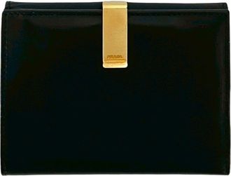 Prada Black Leather Wallet (Bi-Fold) (Pre-Owned)