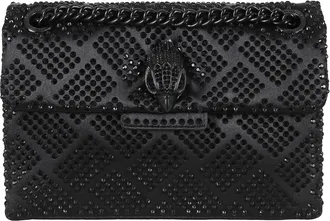 Kurt Geiger Mini Crystal Kensington Clutch Bag With Geometric Embellishments