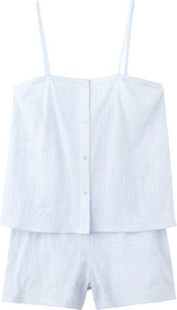 Mango Short Pajamas in Blue at Nordstrom, Size Medium
