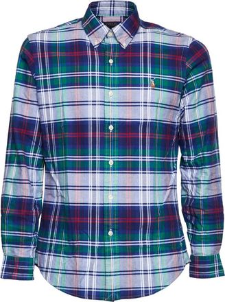 Polo Ralph Lauren Overhemd met button-down kraag - Heren - Casual Overhemden - Veelkleurig - S - Leer - Overhemden